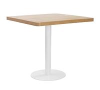 Mesa De Bistró Mdf Marrón Claro 80x80 Cm Vidaxl