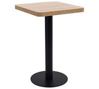 Mesa De Bistró Mdf Marrón Claro 50x50 Cm Vidaxl