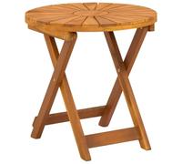 vidaXL Mesa de Bistró Natural Ø45 x 45 cm Madera de Acacia Sólida