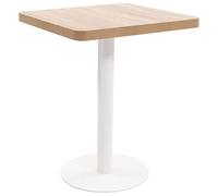 Mesa De Bistró Mdf Marrón Claro 60x60 Cm Vidaxl