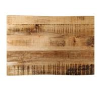vidaXL Mesa de borde vivo 50 x 40 x 2,5 cm Madera de mango en bruto, Mesa de madera, Mesa auxiliar