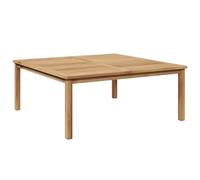 vidaXL Mesa de café 110 x 45 cm en Color marrón de Teca, súper Resistente al Mal Tiempo. Muebles Modernos para el Exterior con Superficie Texturizada. Ideal para tu terraza o jardín. Se Necesita Mont
