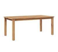 vidaXL Mesa de café 110 x 55 x 45 cm de Madera de Teca Maciza Que aguanta el Clima. Tiene un diseño Moderno con Patas rectangulares, Usar en el jardín, la terraza o el Patio. Se necesit