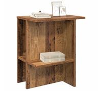 vidaXL Mesa de Café 2 pcs Madera Envejecida 40 x 30 x 49 cm, Mesa de café para Sala Moderna, diseño Minimalista, Madera Resistente, Almacenamiento en 2 Niveles, Espacio Amplio