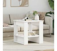 vidaXL Mesa de Café 51 x 50 x 50 cm Madera de ingeniería, Mesa de café rectangular , superficie para decoración en el hogar, muebles de diseño minimalista para de