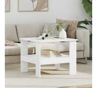 vidaXL Mesa de Café 57 x 55 x Madera de ingeniería, Mesa de café , rectangular para interiores, mueble de madera, de sala