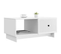 vidaXL Mesa de Café 90 x 50 x 40 cm Madera de Ingeniería, Mesa de café Vintage Rectangular, Madera con Espacio, Mueble para Sala, Decorativa y clásica