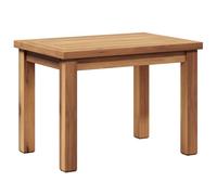 vidaXL Mesa de café de 50 x 35 x 36 cm, Hecha de Madera de Teca sólida. Tiene un diseño Rectangular Moderno, Ideal para el jardín y la terraza. Es Resistente a la Intemperie y se Monta fácil con un d