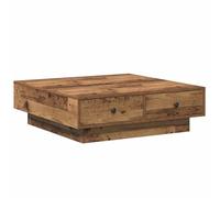 vidaXL Mesa de centro de madera vieja reciclada 90 x 90 x 28 cm