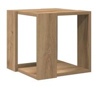 vidaXL Mesa de café de Roble Artesano, 32 x 32 x 30 cm, de Madera sólida. Minimalista y Cuadrada, Ideal para la Sala de Estar. Muebles Modernos para Uso Interior, con un Acabado Mate Duradero y un e