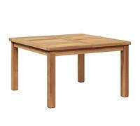 vidaXL Mesa de café de Teca Maciza de de 60 x 36 cm en Color marrón. Tiene un Estilo Moderno, Exterior. Su Superficie es Duradera, Texturizada y Resistente a la Intemperie. Se Monta
