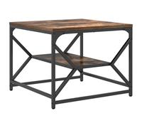 vidaXL Mesa de café Estante de Roble Ahumado 51x50x40 cm de Madera de ingeniería