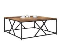 vidaXL Mesa de Café Madera Envejecida 100 x 100 x 40 cm, Mesa de café Moderna para Sala, diseño Elegante para Espacios funcionales, Duradera y Baja