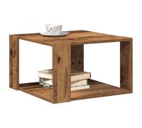vidaXL Mesa de café Cuadrada de Madera reciclada, de 51.5x51.5 cm y 30 cm de Alto. Ideal para tu Sala de Estar, Resistente y con un Acabado Mate. Un Toque rústico y Moderno para tu hogar.