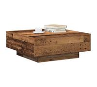 vidaXL Mesa de Café Madera Envejecida 80 x 80 x 31 cm, Mesa de salón, café Moderno y Duradero, Acento Minimalista, Superficie Funcional para Estilo Urbano