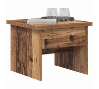 vidaXL Mesa de Café Madera Vieja 55 x 54,5 x 45 cm, Mesa de café Rectangular Ajustable, Mueble Moderno, Centro Minimalista para Sala, diseño práctico