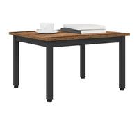 vidaXL Mesa de Café Madera Vieja 60 x 50 x 36 cm Madera de ingeniería, Mesa de Sala, Coffee Moderno con Marco de Metal, Acento Minimalista, Rectangular Chic para Decorar