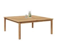 vidaXL Mesa de café 110 x 45 cm en Color marrón de Teca, súper Resistente al Mal Tiempo. Muebles Modernos para el Exterior con Superficie Texturizada. Ideal para tu terraza o jardín. Se Necesita Mont