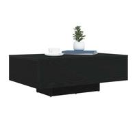 vidaXL Mesa de Café Moderna de Roble Negro Rectangular de Madera Natural Uso Interior Acabado Estiloso Sala de Estar Funcionalidad Muebles Contemporáneos del Hogar