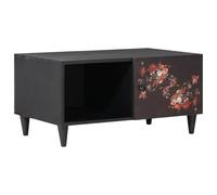 vidaXL Mesa de Café Multicolor 80 x 50 x 40 cm Madera de Mango Maciza, Sala de Estar, Rectangular, Moderno, Ideas para diseñar Muebles en Espacios únicos y funcionales