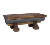 vidaXL Mesa de Café Natural 90 x 50 x 35 cm Madera, Mesa de café Elegante, Sala de Estar Moderna, Centro Funcional, Acento Minimalista para la Familia