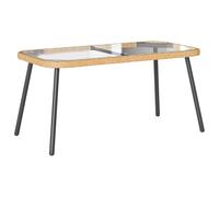 vidaXL Mesa de Café Natural 90x45x43 cm Poliratán
