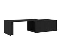vidaXL Mesa de café Negra de Roble 150 x 50 x 35 cm, Hecha de Madera de ingeniería Duradera. Tiene un diseño Moderno y es un Mueble Ideal para Interiores. Ofrece Mucho Espacio en la Superficie y es
