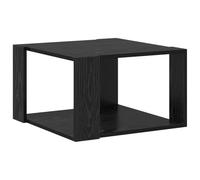 vidaXL Mesa de café Negra en Roble de 51.5x51.5 x 30 cm. Hecha de Madera ingenida, es Cuadrada y Tiene un Estilo contemporáneo. Ideal para Usar en la Sala de Estar, es Minimalista y Duradera, con un