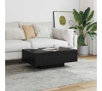 vidaXL Mesa de Café Negro 85 x 55 x 31 cm, Mesa de salón, café moderno y duradero, minimalista, superficie para