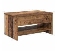 vidaXL Mesa de café para el salón con tablero abatible, moderna, rectangular, superficie lisa, funcional, decoración para el hogar contemporáneo