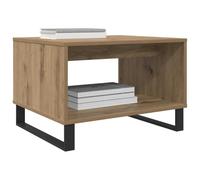 vidaXL Mesa de Café Roble Artisan 60 x 50 x 40 cm Madera contrachapada, Mesa de café Elegante, diseño Rectangular, mobiliario Funcional, Centro de Estilo para tu Sala Moderna