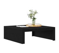 vidaXL Mesa de Café Roble Negro 100 x 100 x 35 cm Madera de ingeniería, Mesa de café Moderna para Sala, diseño Funcional y Duradero, Superficies versátiles, Elegante Mueble de Madera