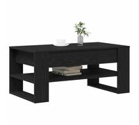 vidaXL Mesa de Café Roble Negro 102 x 55 x 45 cm Madera de ingeniería, Mesa de café Moderna, con Estilo y funcionalidad, Muebles en Madera para Espacios contemporáneos