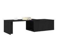 vidaXL Mesa de Café Roble Negro 150 x 50 x 35 cm Madera de ingeniería