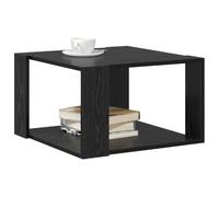 vidaXL Mesa de café Negra en Roble de 51.5x51.5 x 30 cm. Hecha de Madera ingenida, es Cuadrada y Tiene un Estilo contemporáneo. Ideal para Usar en la Sala de Estar, es Minimalista y Duradera, con un