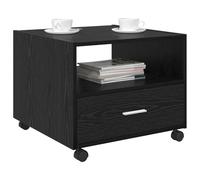 vidaXL Mesa de Café Roble Negro 55 x 55 x 45cm Madera de ingeniería, Mesa de café Moderna, Elegante y compacta para tu Sala, Resistente y con Estilo