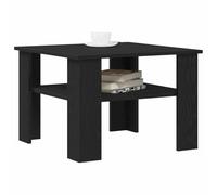 vidaXL Mesa de Café Roble Negro 60 x 60 x 42 cm Madera de ingeniería, Mesa de café Moderna, diseño contemporáneo, Madera Resistente, Acabado Elegante, Mueble para Sala