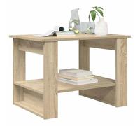 vidaXL Mesa de Café Roble Sonoma 72 x 50 x 50 cm Madera de ingeniería, Mesa de café Rectangular Elegante, Superficie Moderna, Madera Resistente, Acento contemporáneo