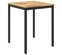 vidaXL Mesa de Cena de jardín Blanco y Negro 60 x 60,5 x 75 cm