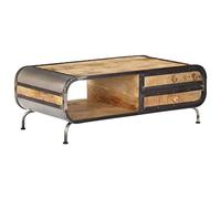 vidaXL Mesa de Centro 100x50x35 cm Salón Comedor Mueble Madera Mango Maciza