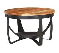 vidaXL Mesa de Centro Auxiliar Consola Mesita de Salón Lateral para Teléfono Té Café de Sofá Hogar Sala de Estar Madera Maciza de Acacia