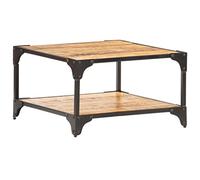 vidaXL Mesa de Centro Auxiliar Consola Mesita de Salón Lateral para Teléfono Té Café de Sofá Hogar Sala de Estar Madera Maciza de Mango