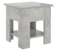 vidaXL Mesa de Centro Auxiliar Consola Mesita Salón Lateral Café Sofá Sala de Estar Muebles Decoración Gris Hormigón 40x40x42 cm Madera Contrachapada