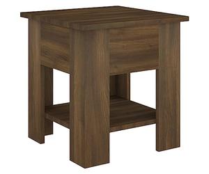 vidaXL Mesa de Centro Auxiliar Consola Mesita Salón Lateral Café Sofá Sala de Estar Muebles Decoración Roble Marrón Madera Contrachapada 40x40x42 cm
