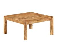 vidaXL Mesa de Centro Auxiliar Consola Mesita Salón Lateral Café Sofá Sala de Estar Muebles Mobiliario 80x80x40 cm Madera Maciza de Acacia