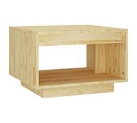 vidaXL Mesa de Centro Auxiliar Consola Mesita Salón Lateral Café Sofá Sala de Estar Muebles Mobiliario 50x50x33,5 cm Madera Maciza de Pino