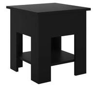 vidaXL Mesa de Centro Auxiliar Consola Mesita Salón Lateral Sofá Sala de Estar Muebles Mobiliario Decoración Negro 40x40x42 cm Madera Contrachapada