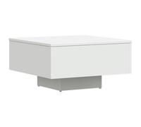 vidaXL Mesa de Centro Auxiliar Consola Mesita Salón Lateral Té Café Sofá Sala de Estar Muebles Mobiliario Madera Contrachapada Blanca 60x60x31,5 cm