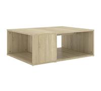 vidaXL Mesa de Centro Auxiliar Consola Mesita Salón Lateral Té Café Sofá Sala de Estar Muebles Mobiliario Contrachapada Color Roble Sonoma 90x67x33cm