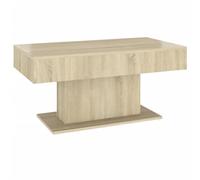 vidaXL Mesa de Centro Auxiliar Consola Mesita Salón Lateral Té Café Sofá Sala de Estar Muebles Mobiliario Contrachapada Color Roble Sonoma 96x50x45 cm